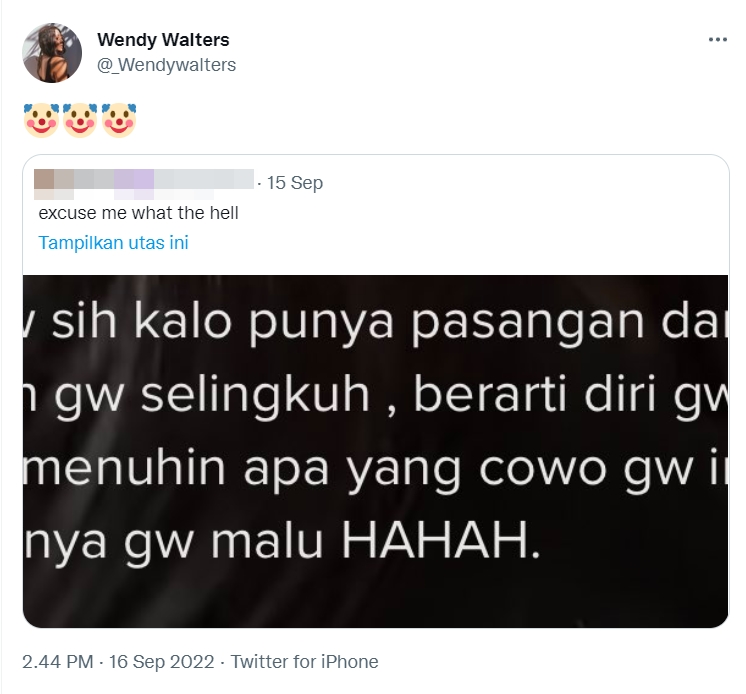 Nama Reza Arap Trending, Wendy Walters Sempat Blak-blakan Singgung Perselingkuhan di Twitter