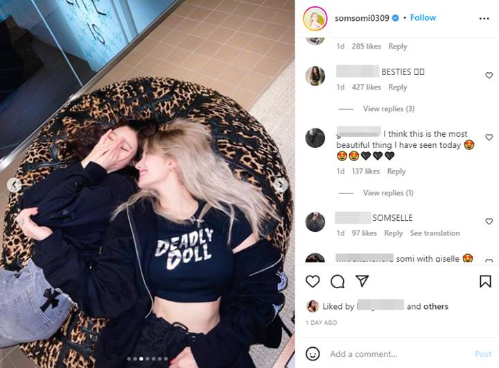 Jeon Somi Kembali Pamer Persahabatan Manis dengan Giselle aespa