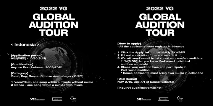 Calon Trainee Siap-Siap, YG Entertainment Buka Audisi Global di Indonesia
