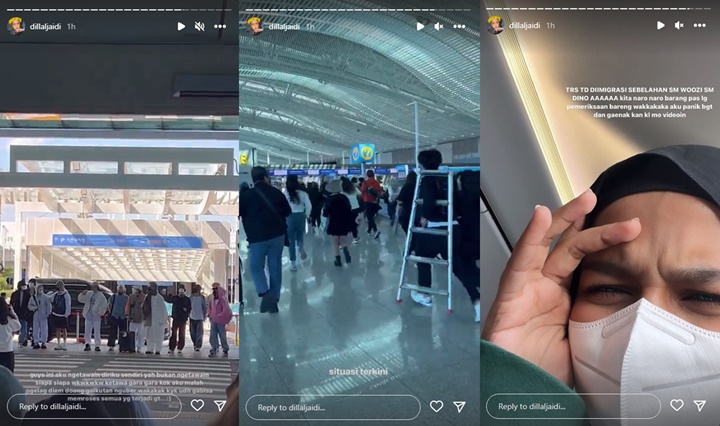 Bikin Iri, Dilla Adik Fadil Jaidi Satu Pesawat dengan Member SEVENTEEN OTW Jakarta