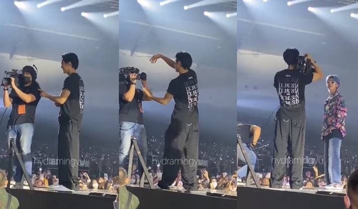 Mingyu SEVENTEEN Gemas Pinjam Kamera Kru \'Be The Sun\' Jakarta, Aksi S.Coups Bikin Salfok
