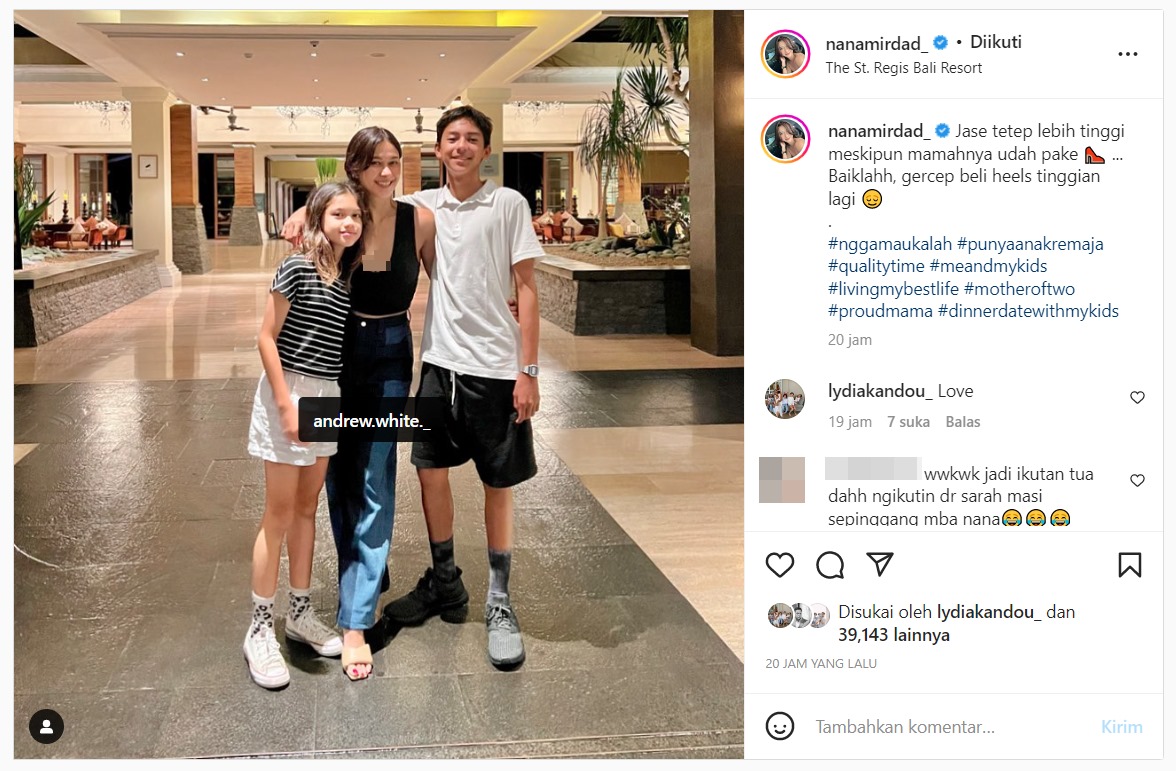 Nana Mirdad Akui Tetap Kalah Tinggi dengan Anak Meski Pakai Heels, Gercep Lakukan Ini