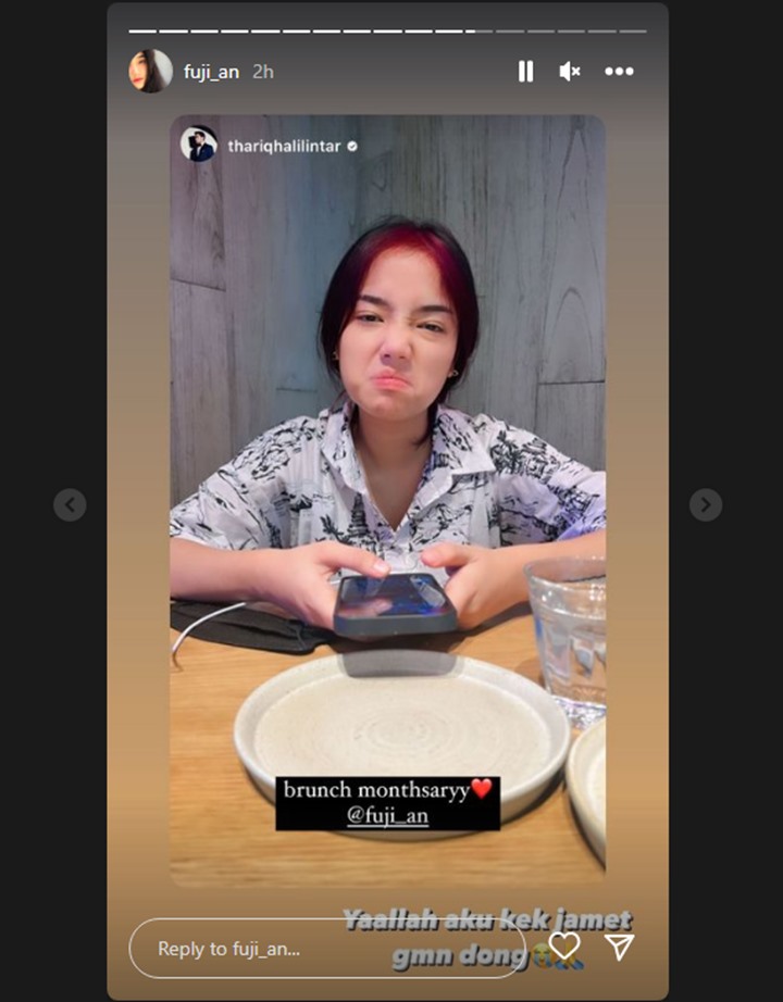 Rayakan Monthsary Bareng Thariq Halilintar, Fuji An Malah Sebut Dirinya Bak Jamet Gegara Ini
