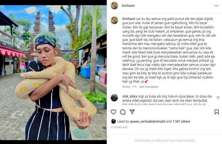 Klarifikasi Kim Hawt Soal Dugaan Penipuan