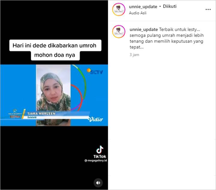 Lesti Kejora Dikabarkan Berangkat Umrah Hari Ini?