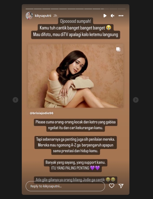 Tak Terima Brisia Jodie Kena Cibir, Kiky Saputri Muncul Beri Pujian Bertubi-tubi