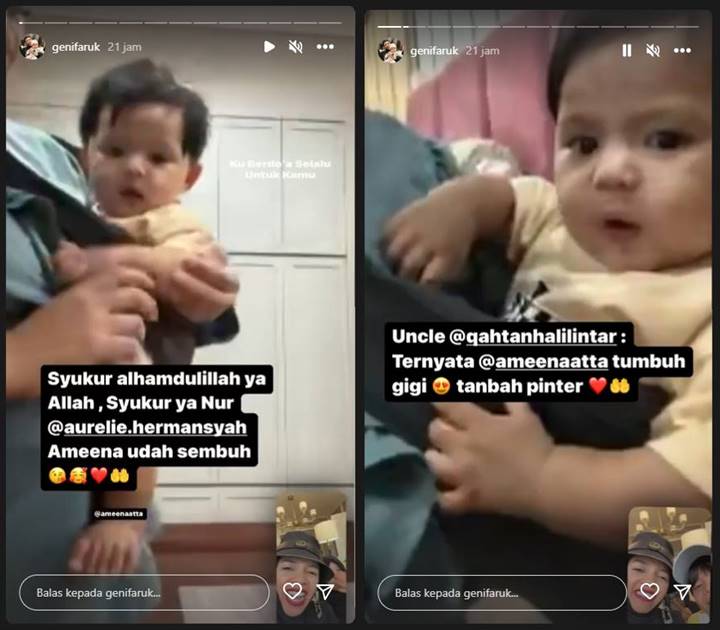 Sempat Dipertanyakan, Ibu Mertua Aurel Hermansyah Ikut Kabarkan Kondisi Ameena Terkini