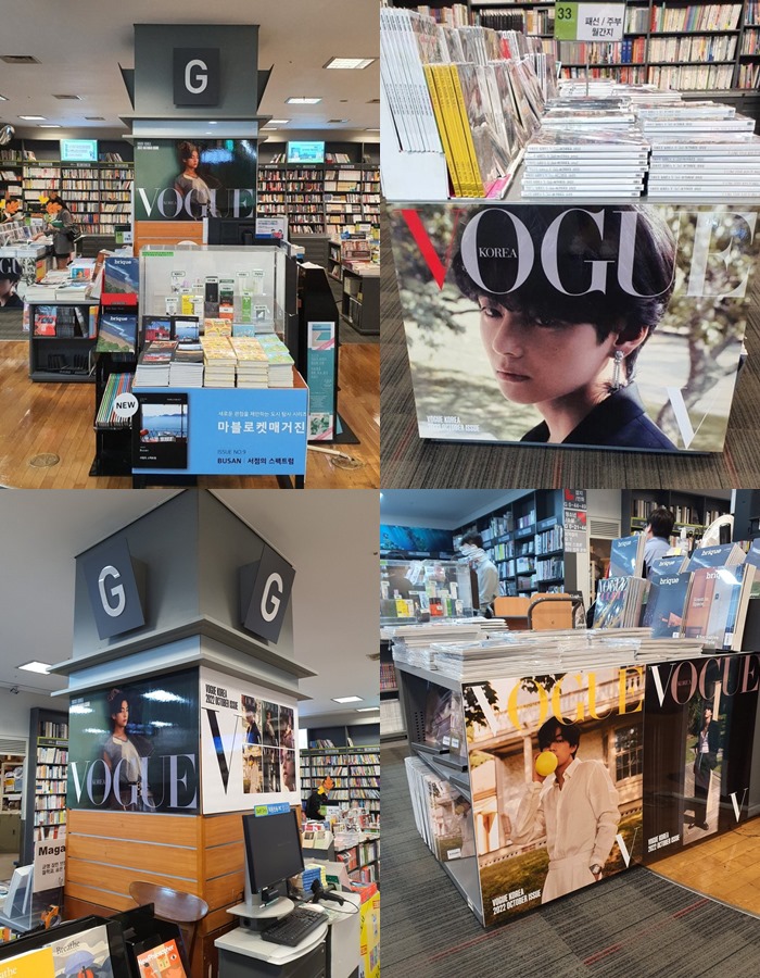 Mulai Dijual di KorSel, Vogue Pajang Wajah Tampan V BTS Di Seluruh Toko Buku