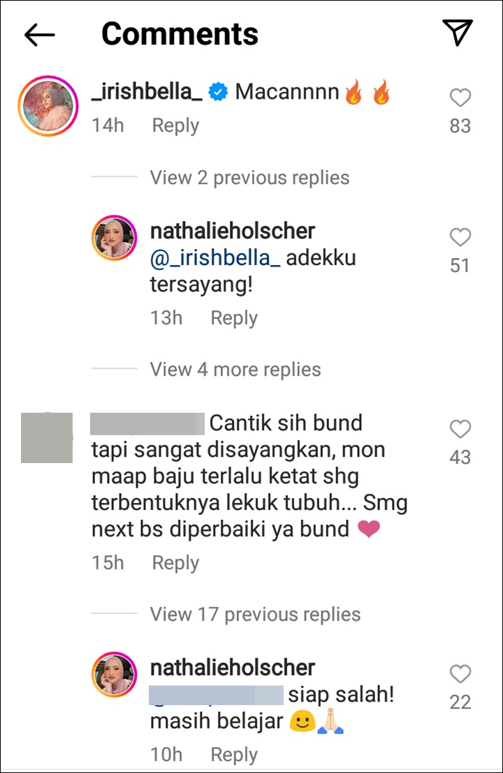 Reaksi Nathalie Holscher Kala Disinggung Pakai Baju Terlalu Ketat
