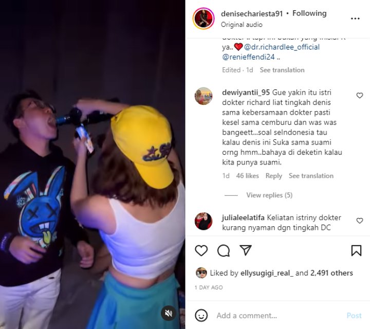 Denise Chariesta \'Cekoki\' Richard Lee Di Tempat Dugem, Istri Cantik Dikasihani