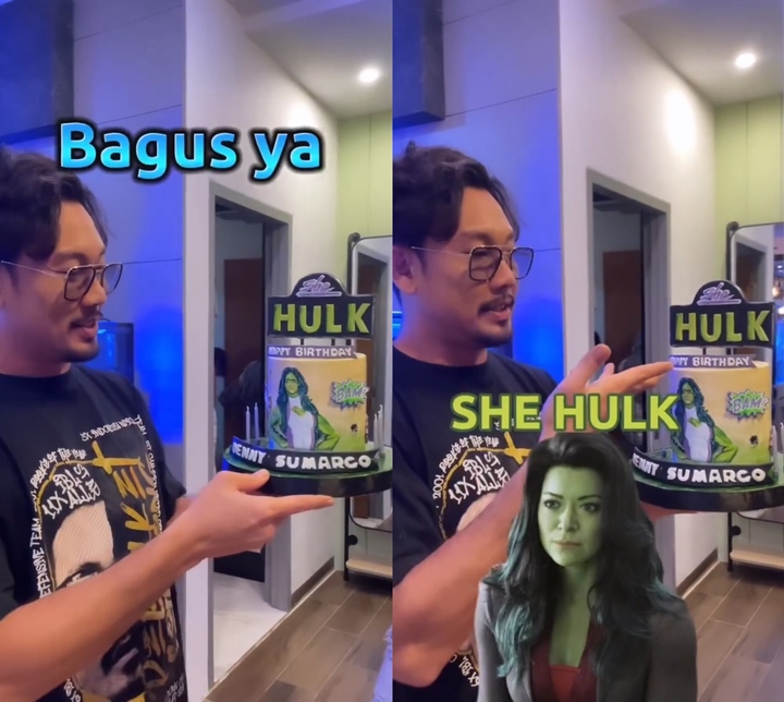 Kue Bentuk Hulk