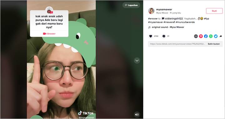 Mawar AFI Menohok Saat Disinggung Soal Kabar Susi Eks Babysitter: Ingin Ku Menjawab