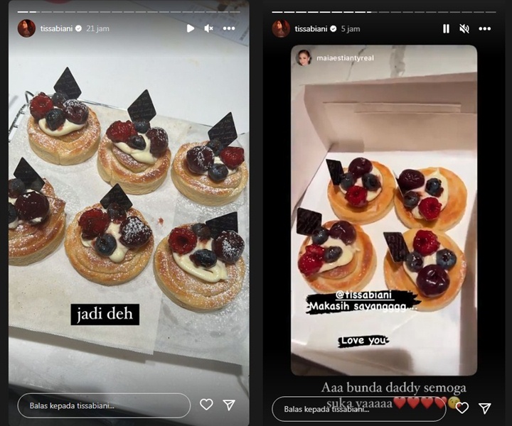 Tissa Biani Bikin Kue Spesial Untuk Maia Estianty Sang Camer, Sampai Les Masak!