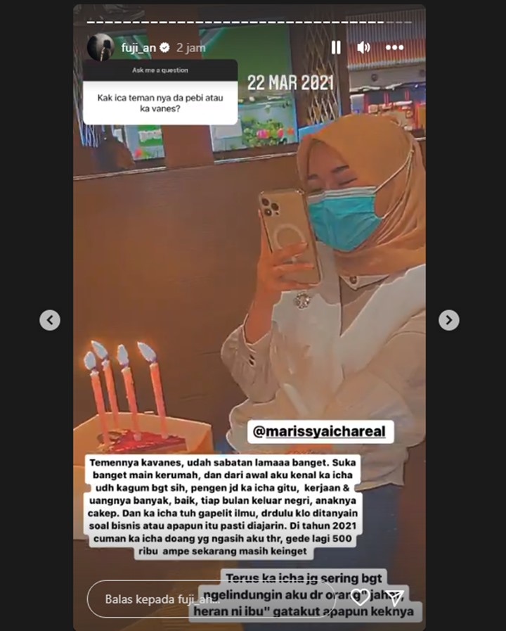 Fuji An Ungkap Kebaikan Marissya Icha yang Dihujat Gegara Jadi \'Cepu\': Kagum Banget Sih