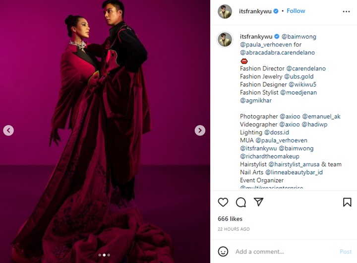 Berani Tampil Beda, Baim Wong Usung Tema Black Pink di Pemotretan Terbaru