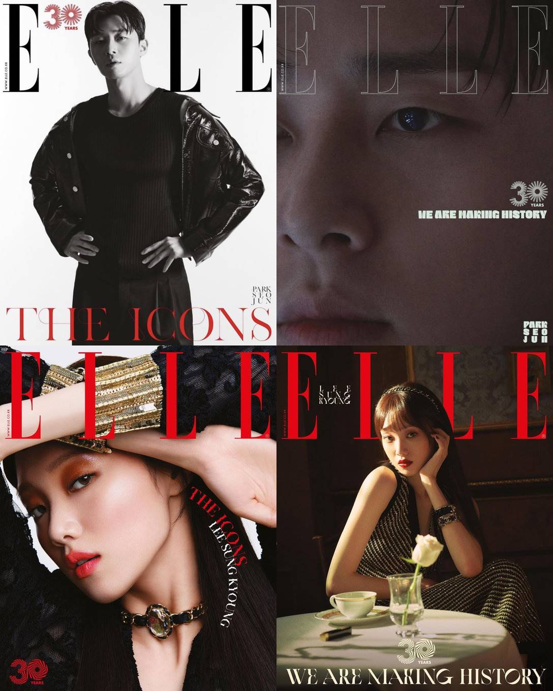 Park Seo Joon dan Lee Sung Kyung di Elle Korea