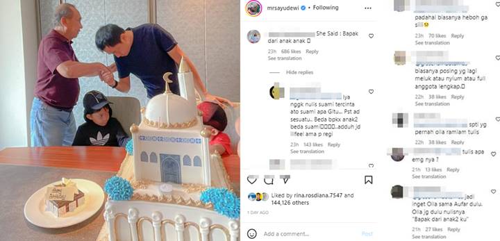 Ayu Dewi Diduga Jaga Jarak Dari Regi, Caption Ucapan Ultah \'Dejavu\' Kisah Olla Ramlan