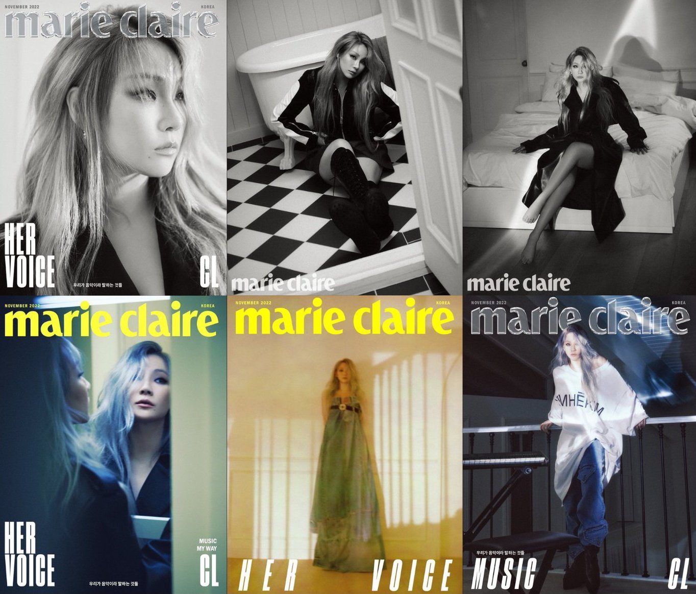 CL Tampil Menawan di Majalah Marie Claire Sambil Kenakan Pakaian Desainer Lokal