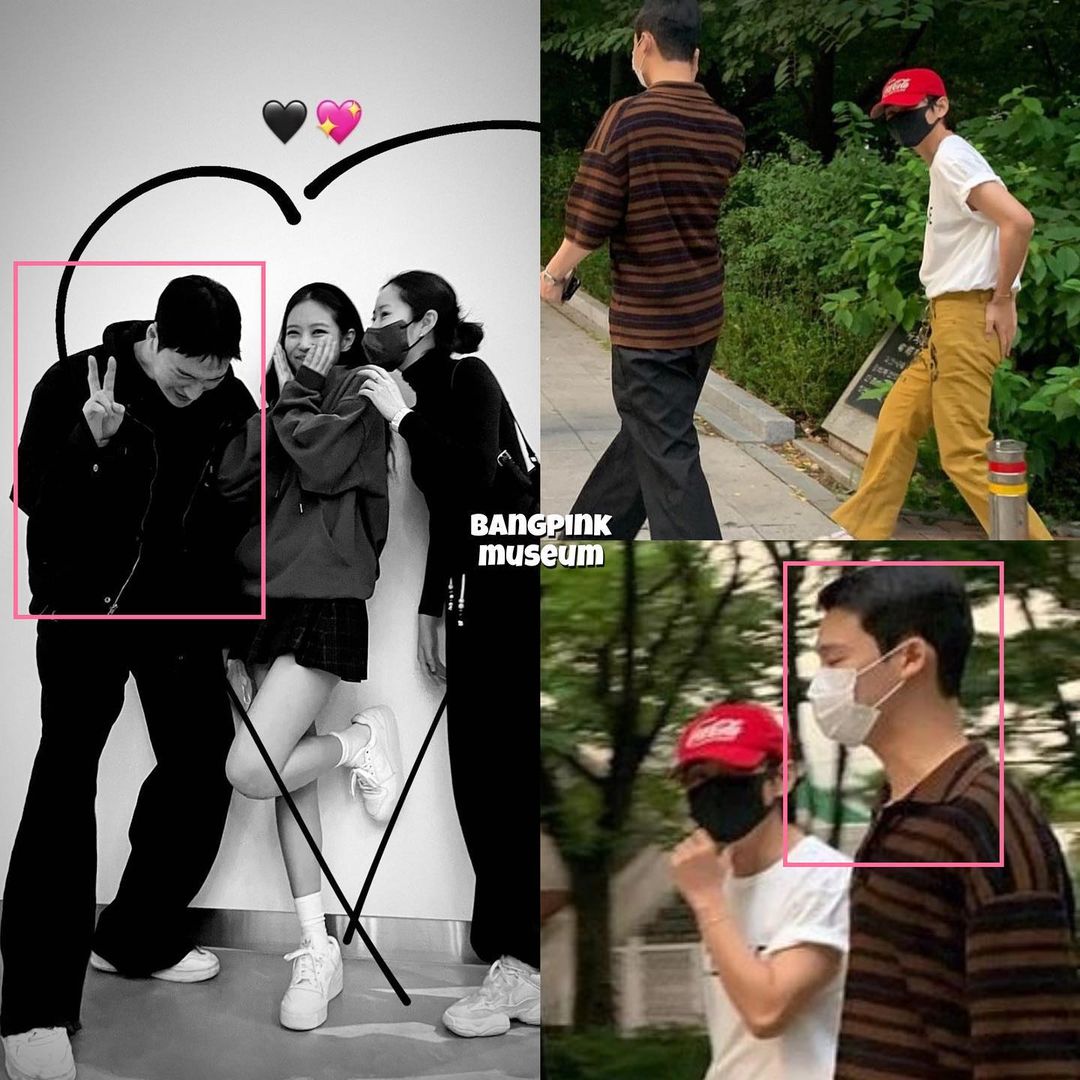 Potret pria diduga teman V BTS foto bareng Jennie di konser BLACKPINK