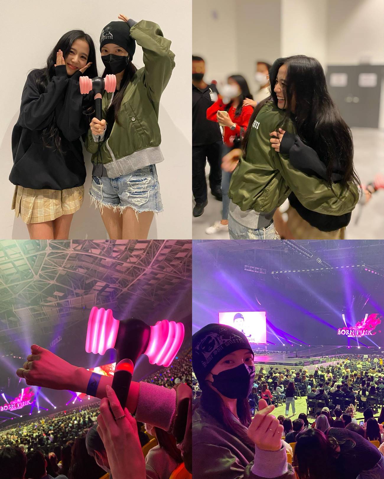 Yoon Se Ah menonton konser BLACKPINK hari 1
