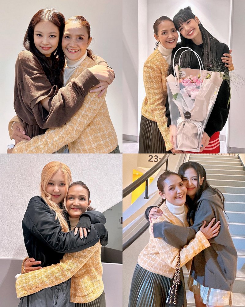 Tak Cuma Dukung Jisoo, Jung Hae In Juga Bikin Heboh Pose Bareng Keluarga Besar Lisa di Konser