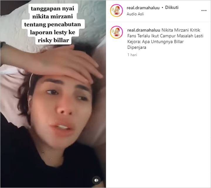 Bingung, Nikita Mirzani Semprot Netizen yang Paksa Lesti Kejora Bercerai dengan Rizky Billar