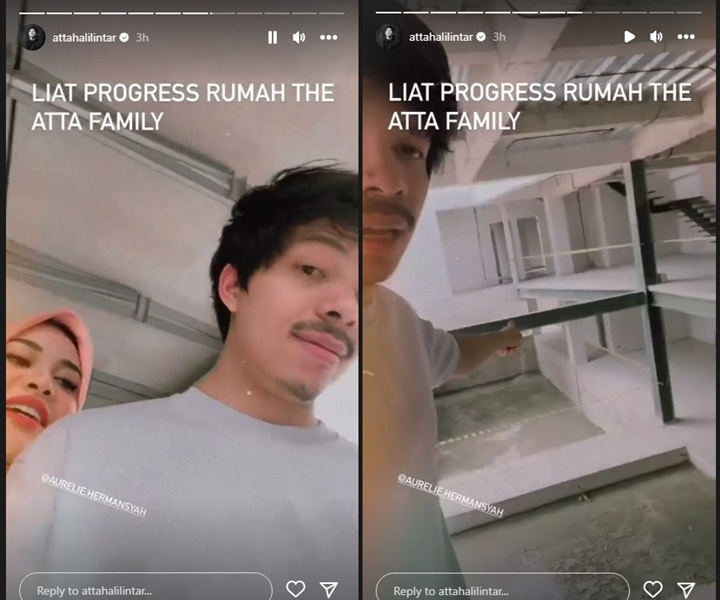 Atta Halilintar-Aurel Hermansyah Pantau Pembangunan Rumah Baru, Sudah Ada Kamar Adik Ameena?