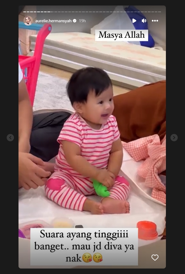 Ameena Keluarkan Suara Melengking, Aurel Hermansyah: Mau Jadi Diva