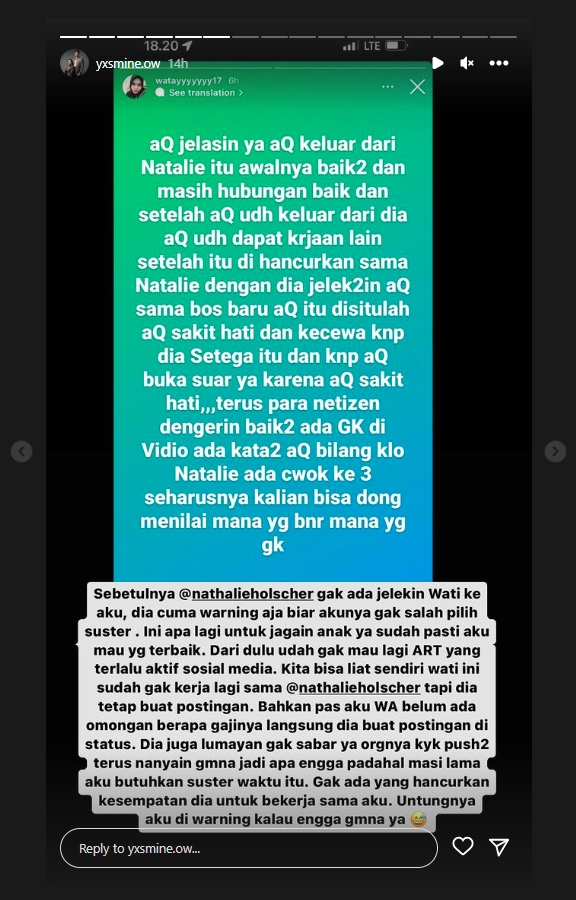 Istri Aditya Zoni Bongkar Bukti Sikap Buruk Eks ART Nathalie Holscher
