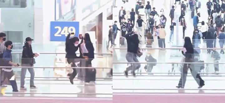 Ketularan Jisoo, Lisa BLACKPINK Lakukan Lompatan Ikonik di Incheon