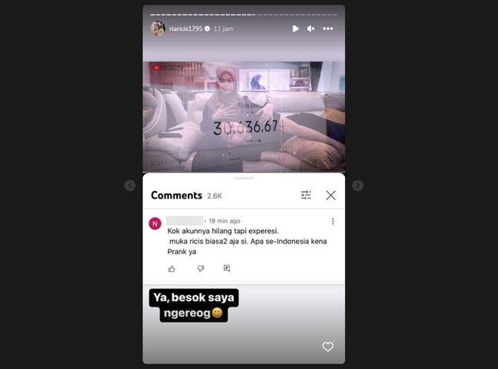 Ekspresi Santuy Kala YouTube-Nya Kena Hack Disorot, Ria Ricis Beri Jawaban Kocak