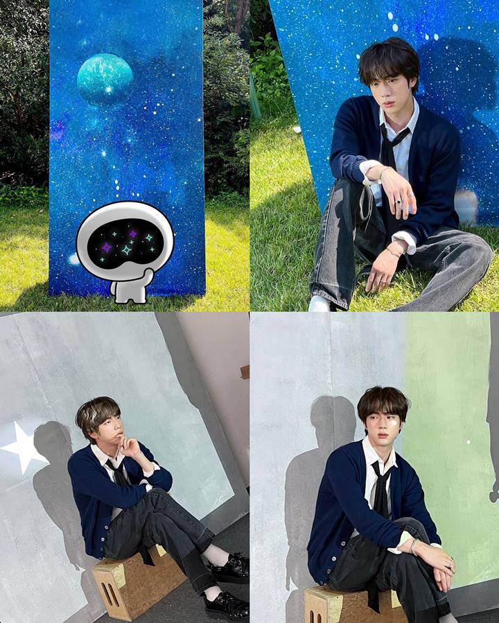 Jin BTS Tampil Bak Siang Malam, Momen Balik Layar Album \'The Astronaut\' Terungkap