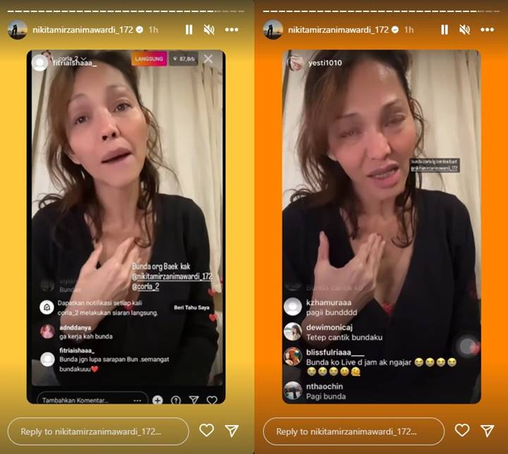 Nikita Mirzani Ditahan, Bunda Corla Beber Pesan dan Dukungan Manis