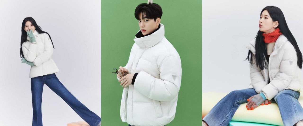 Pemotretan Suzy dan Song Kang untuk Guess