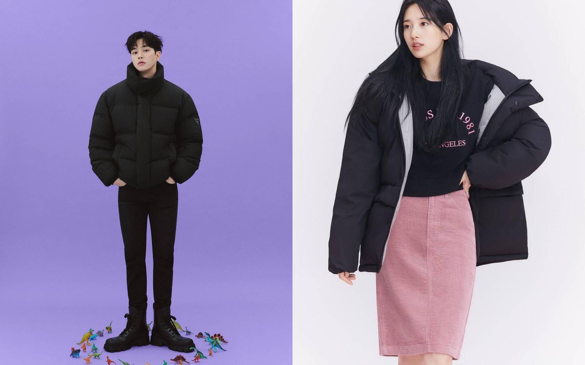Pemotretan Suzy dan Song Kang untuk Guess