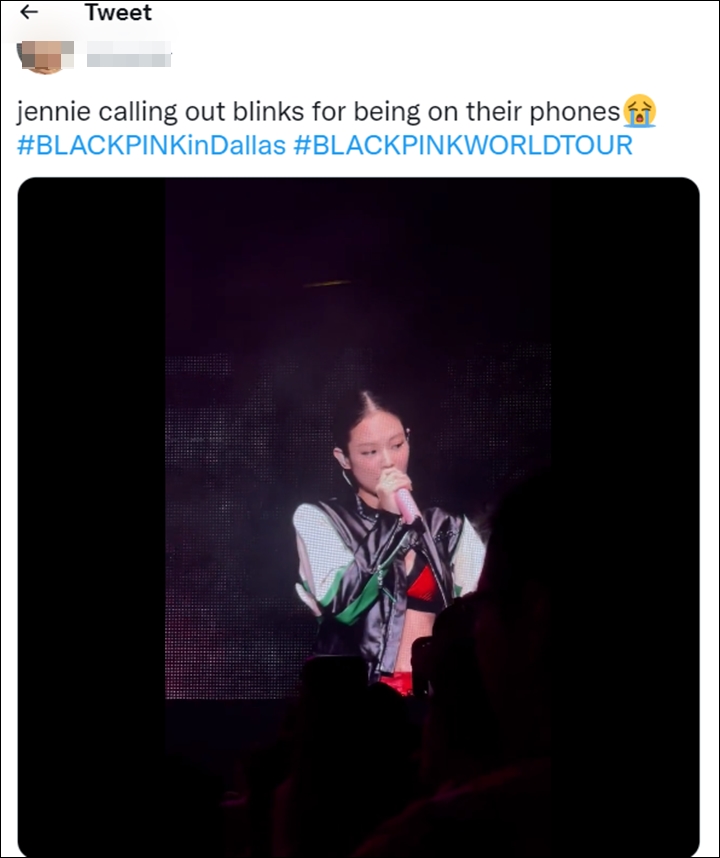 Jennie BLACKPINK Kembali Tegur Fans Perkara Ponsel di Konser Dallas