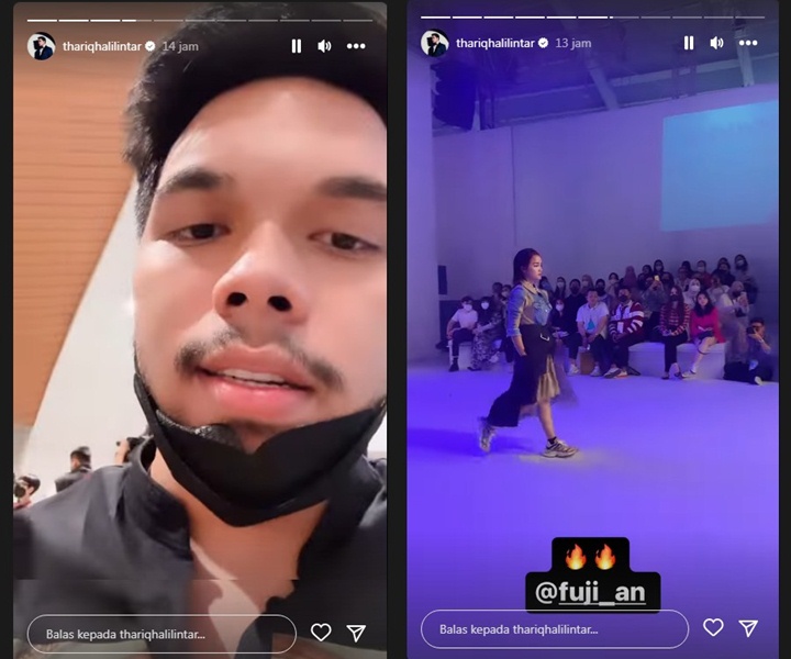 Nonton Fuji An Melenggang di Catwalk, Thariq Halilintar: Nobar Bidadari