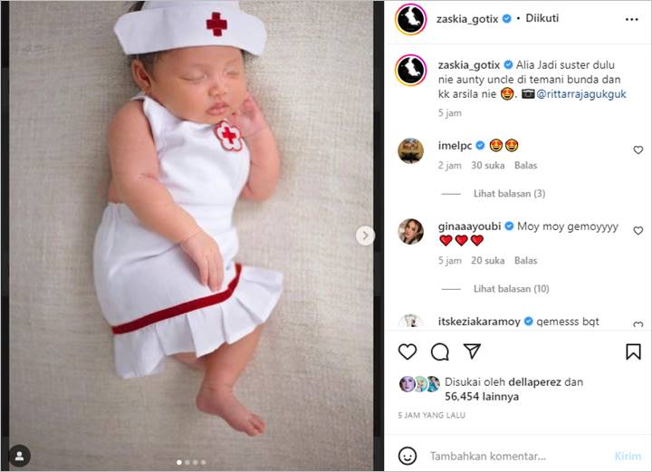 Zaskia Gotik Ungkap Hasil Newborn Photoshoot Anak Kedua, Kostumnya Curi Atensi