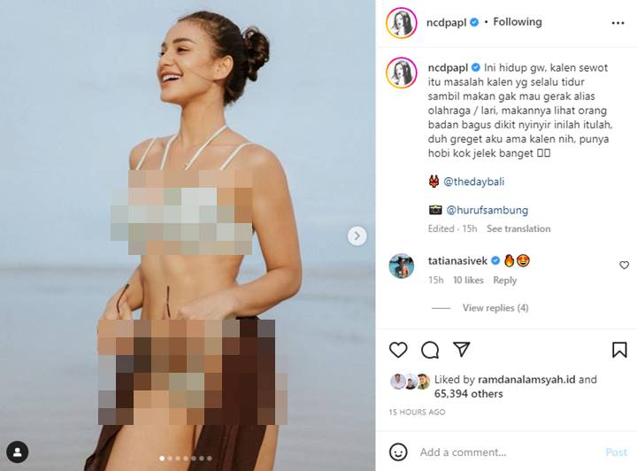 Nora Alexandra Skakmat Haters yang Cibir Dirinya Gegara Tampil Seksi: Ini Hidup Gue