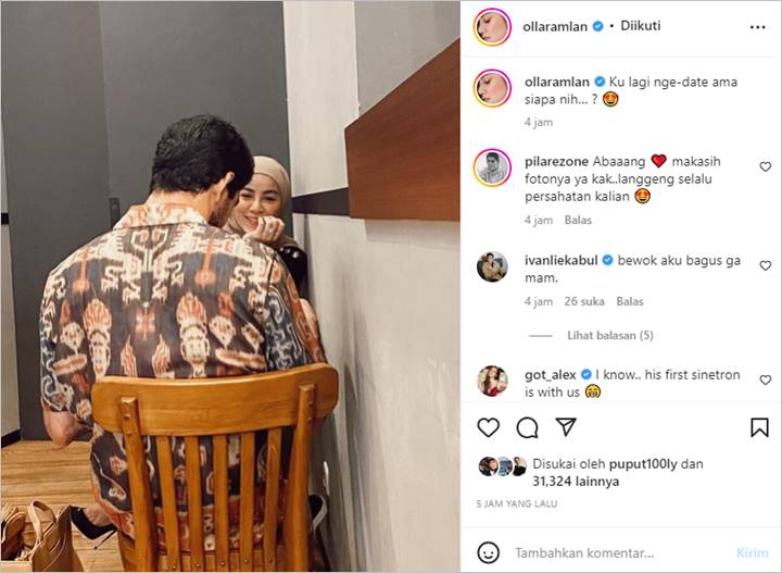 Olla Ramlan Pamer \'Nge-Date\' Bareng Reza Rahadian