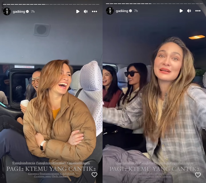 Trip ke Jepang, Gading Marten Semringah Dikelilingi Artis Cantik