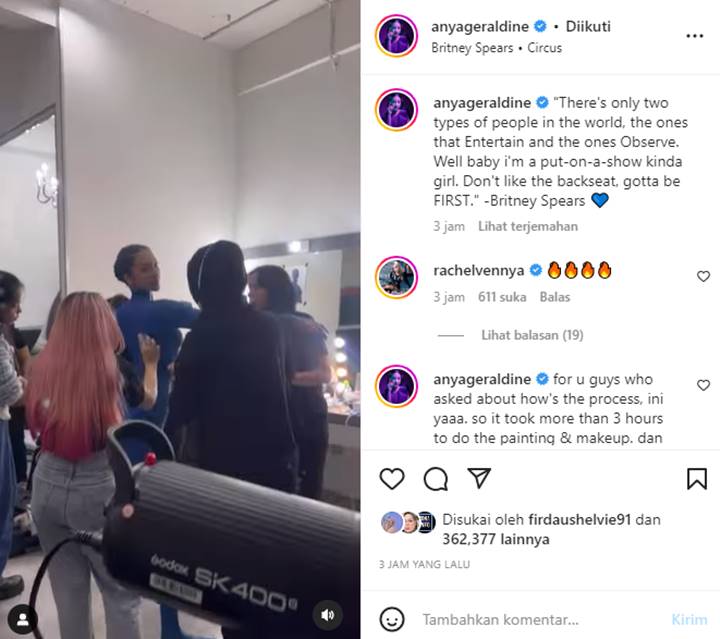 Anya Geraldine Bagikan Video Proses Sebelum Menjelma Jadi Mystique \'X-Men\'