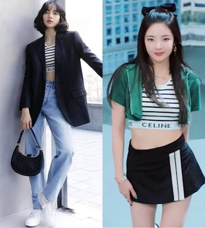 Pakai Atasan Sama, Lisa BLACKPINK dan Lia ITZY Beri 2 Inspirasi Gaya BerbedaPakai Atasan Sama, Lisa BLACKPINK dan Lia ITZY Beri 2 Inspirasi Gaya Berbeda