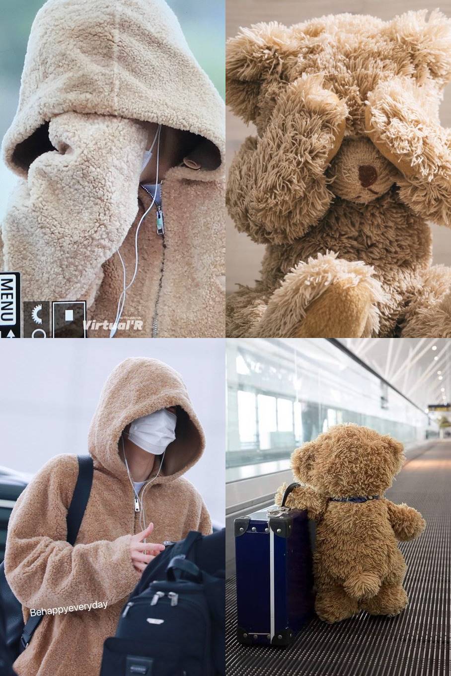Fashion airport Jaehyun NCT dibandingkan dengan teddy bear