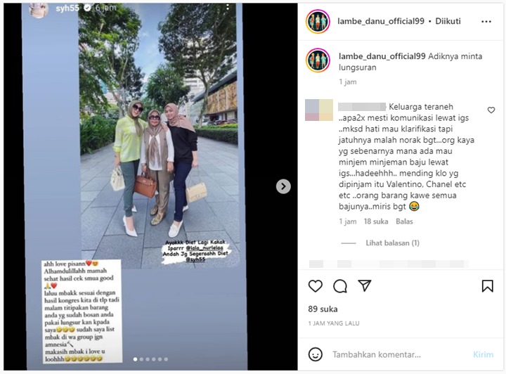 Syahrini Sempat Kena Sindir, Sang Adik Kini Malah Blak-blakan Minta Lungsuran Baju
