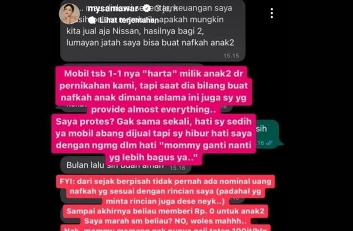 Mawar AFI Diduga Ngamuk Usai Steno Mantan Suami Kabarkan Bangkrut