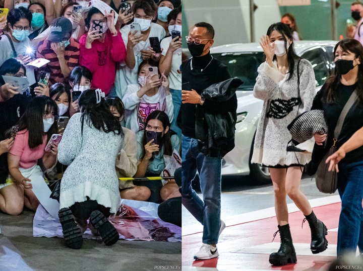 Han So Hee Rela Berlutut Demi Beri Tanda Tangan Fans