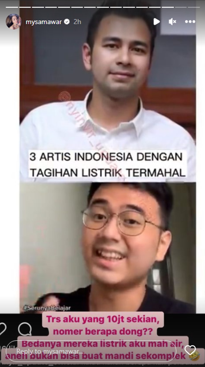 Seret Raffi Ahmad, Mawar AFI Keluhkan Tagihan Air Capai Puluhan Juta Sebulan