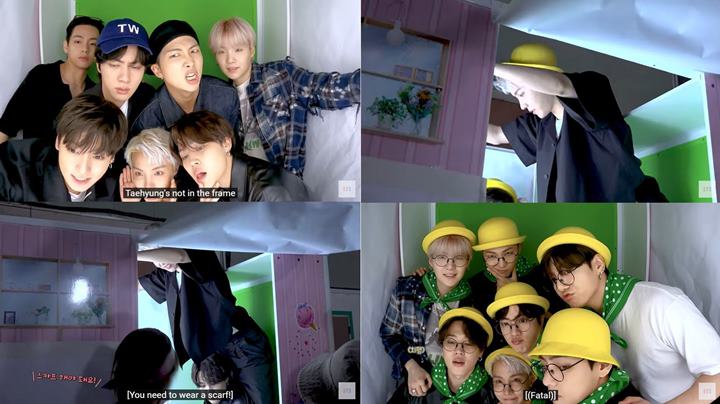 Photobox Sempit, BTS Halalkan Segala Cara Agar 7 Member Masuk 1 Frame