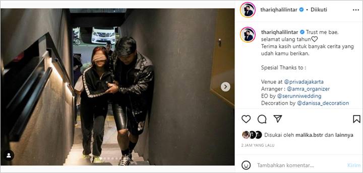 Thariq Halilintar Singgung Rasa Percaya Saat Kenang Sederet Momen di Ultah Fuji An